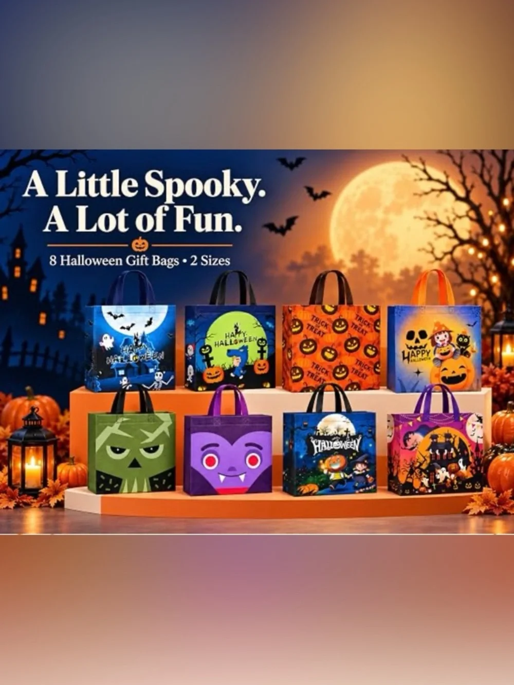 Spooky Halloween Treat Bags – 8 Pack